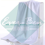 White antibacterial microfiber towel-white bath towels supplier